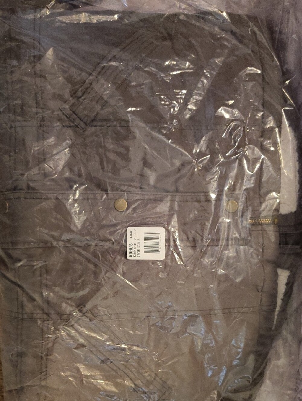 Shebby Sherpa-Lined Olive Utility Parka Jacket - Picture 7 of 8